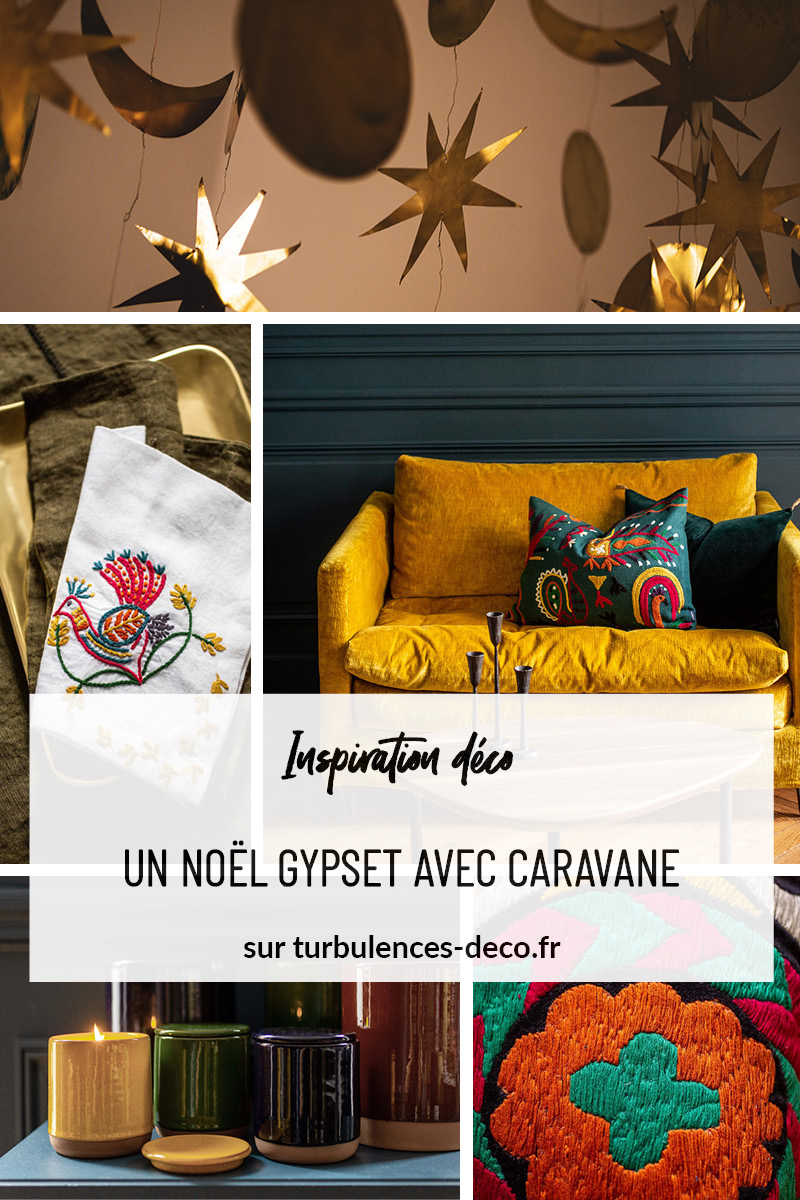 Un Noël gypset avec Caravane à retrouver sur Turbulences Déco