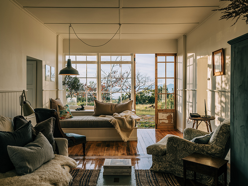 The Burrows, une chambre d'hôtes en Tasmanie // Un décor esprit campagne en bord de mer