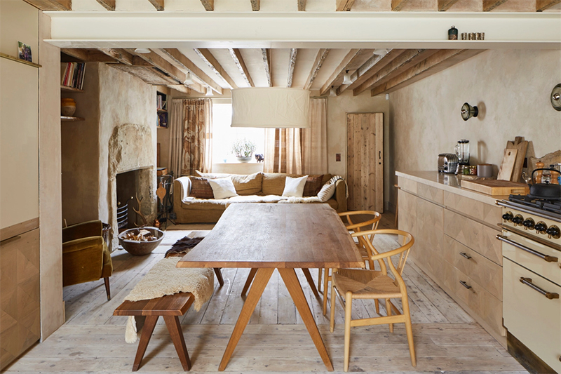 [ 3 décors imparfaits en blanc cassé et matériaux brut ] Une maison de campagne à Londres par l'agence Retrouvius