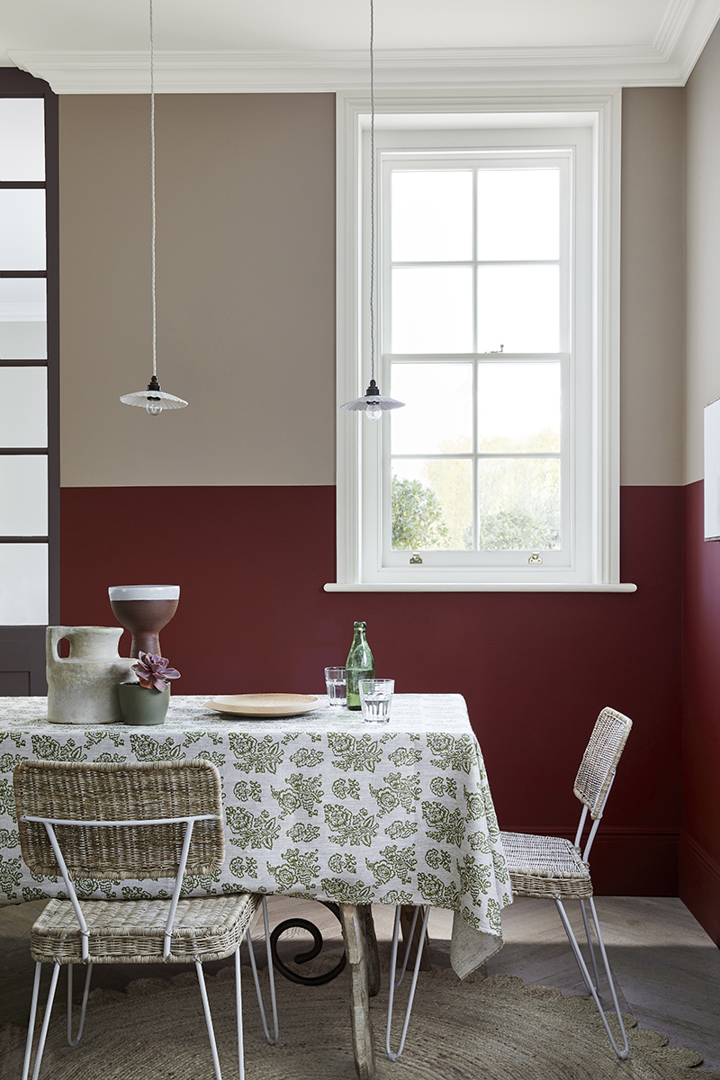  Stone de Little Greene, nouvelle palette de neutres // ©Little Greene 2020 // Loft White 222. Rolling Fog - Dark 160. Arras 316