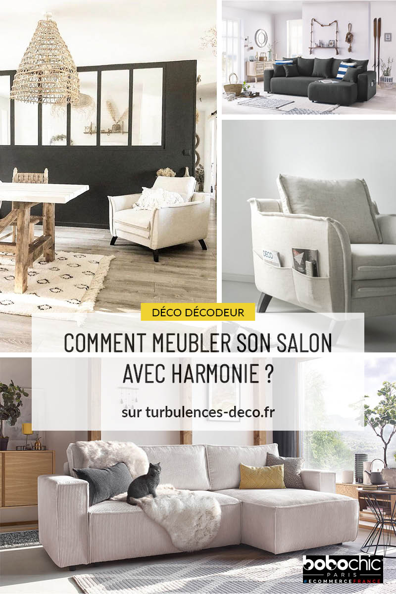 Comment meubler son salon avec harmonie ? Un article à retrouver sur Turbulences Déco