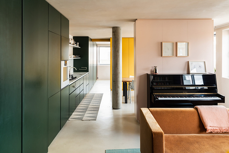 Appartement à l'aménagement tout en longueur - themodernhouse - Great Titchfield street