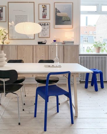 Pour un intérieur stylé, n'oubliez pas la couleur accent ! // @poppelgade