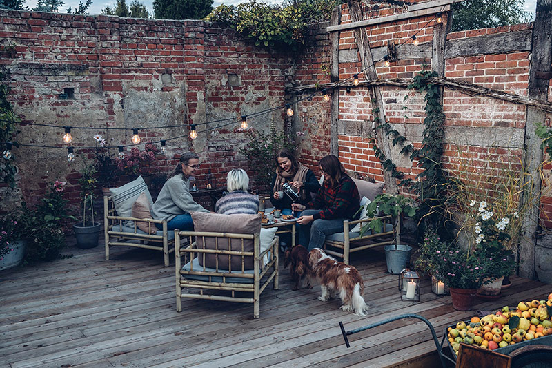 Eclairer son jardin et sa terrasse avec une guirlande guinguette // La terrasse de ourfoodstories