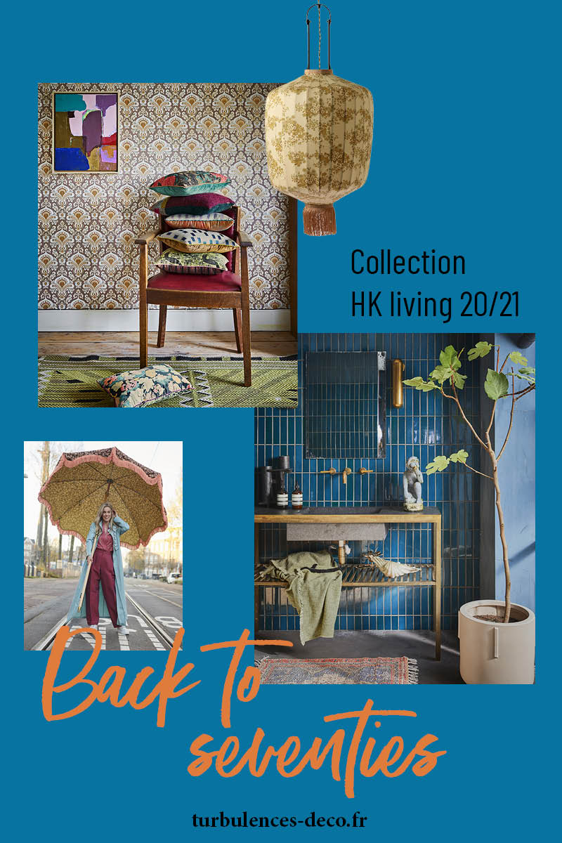 Back to seventies avec la collection HK Living 2020-21 à retrouver sur turbulences déco