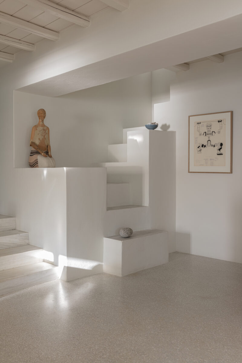 [ Décors des îles grecques ] Hôtel Papyrella à Mykonos // Escalier maçonné