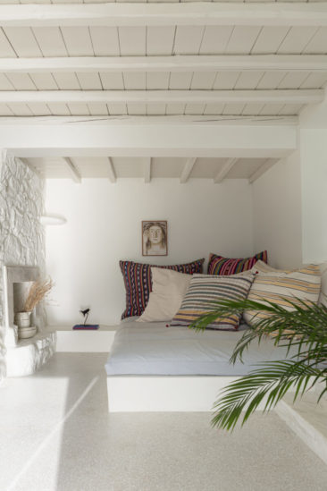 [ Décors des îles grecques ] Hôtel Papyrella à Mykonos // Coin repos