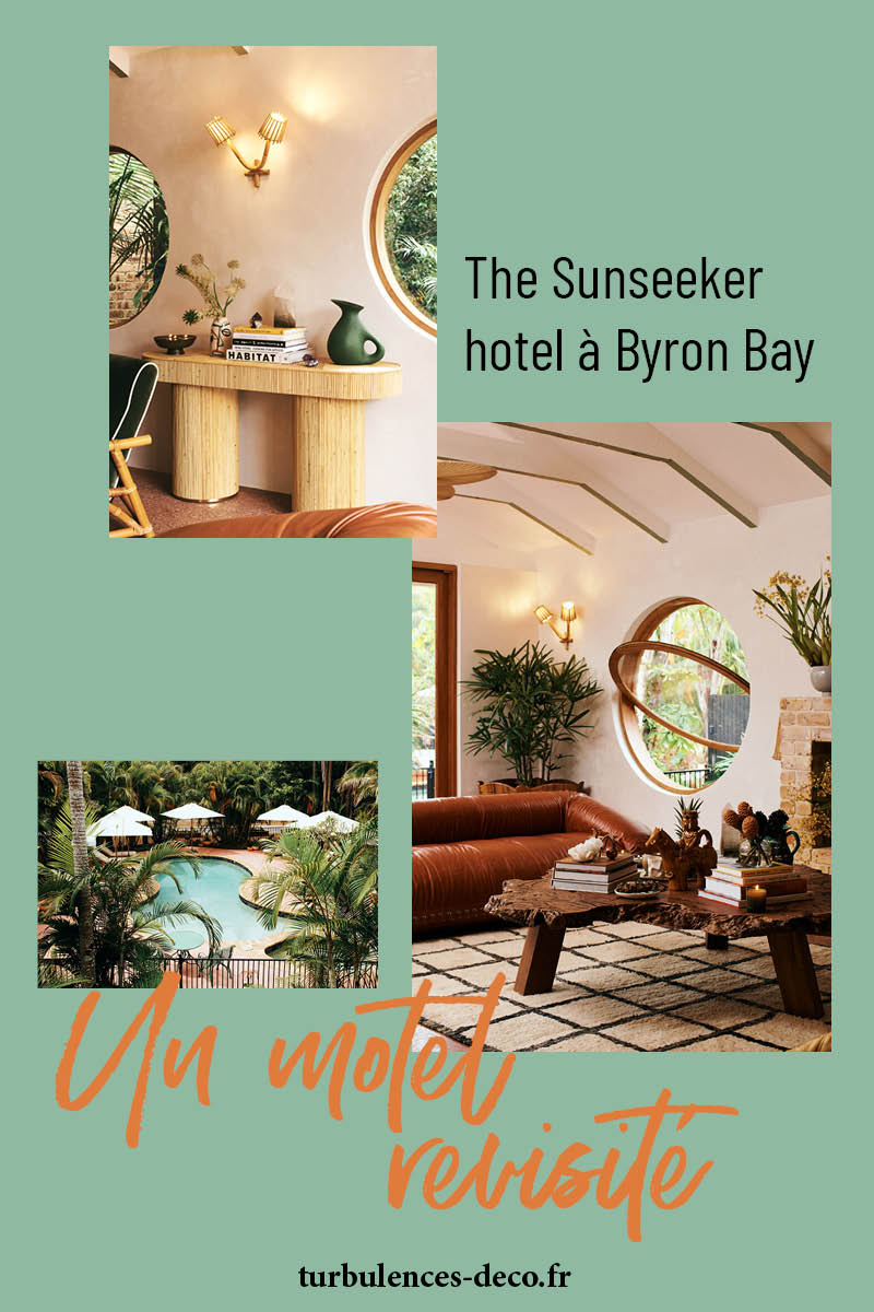 The Sunseeker, un hôtel vintage rétro à Byron Bay à retrouver sur Turbulences déco