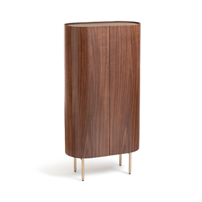 Armoire noyer et cuir, Aslen sur Ampm