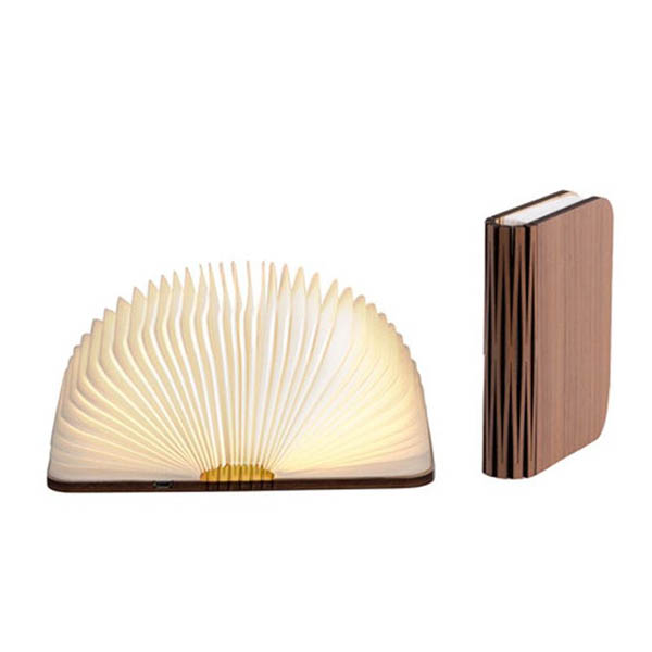 Lampe livre en bois noyer - La Chaise Longue