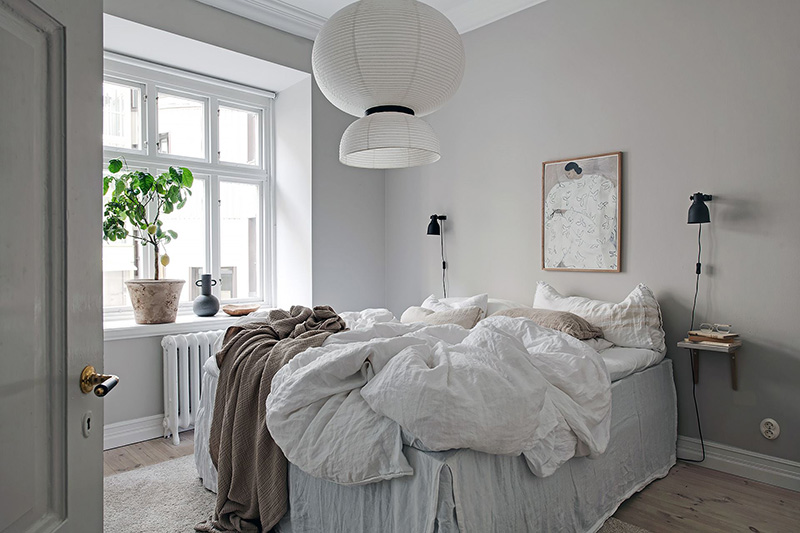 Une chambre cocooning de style scandinave toute douce