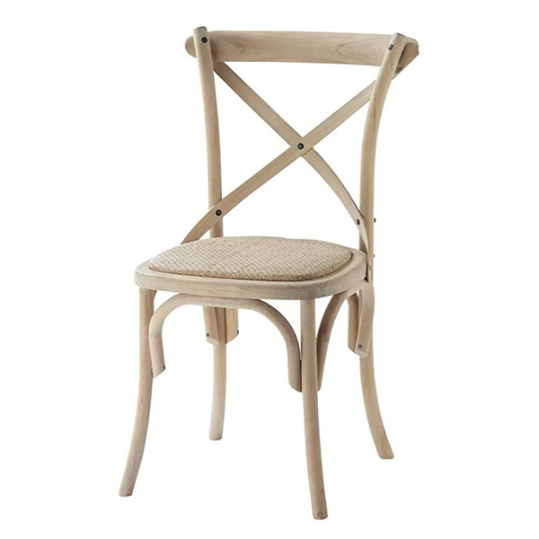 Chaise bistrot en rotin et bouleau, Tradition - Maisons du Monde