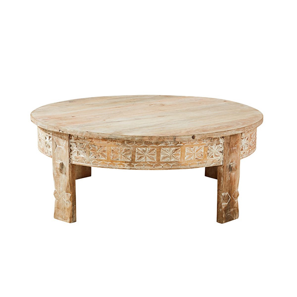 Table basse en manguier sculpté, Manilal sur Maisons du Monde