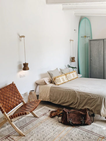 SA Caseta, une maison d'hôtes boho à Majorque // Chambre hippie chic