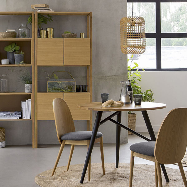 Table à manger ronde en chêne, 3 couverts, Cruseo sur La Redoute Intérieurs