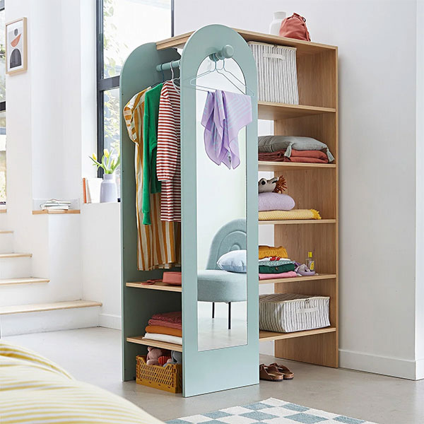 La Redoute Intérieurs - Dressing penderie, étagère, miroir, Zaria La Redoute Intérieurs - Dressing penderie, étagère, miroir, Zaria