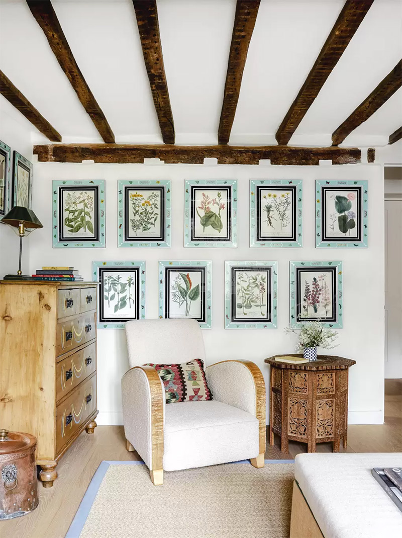 Design intérieur : Beata Heuman - Projet : Cottage Sussex