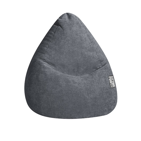 Sitting Point - Pouf poire XXL d'intérieur en velours ras