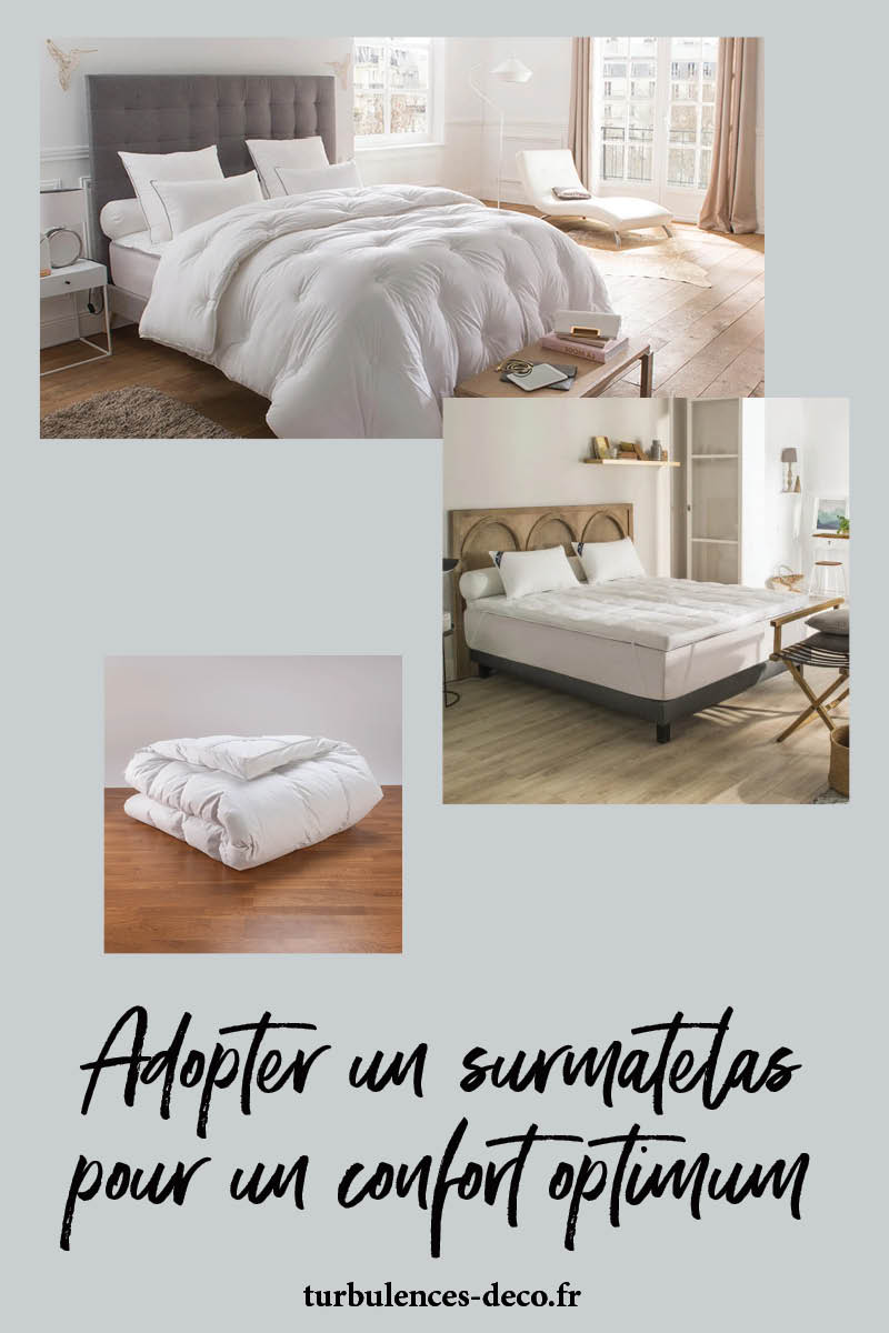 Adopter un surmatelas pour un confort optimum à retrouver sur Turbulences Déco