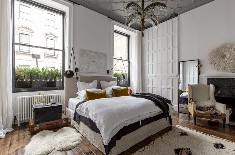 Projet Harley street par Red Deer - Une chambre à coucher dans un esprit brocante indus