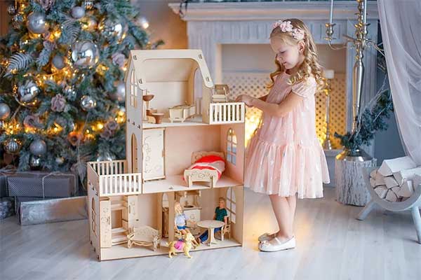 Maison de poupée en bois pour Barbie - Boutique Etsy Eco Clear Dol lHouses