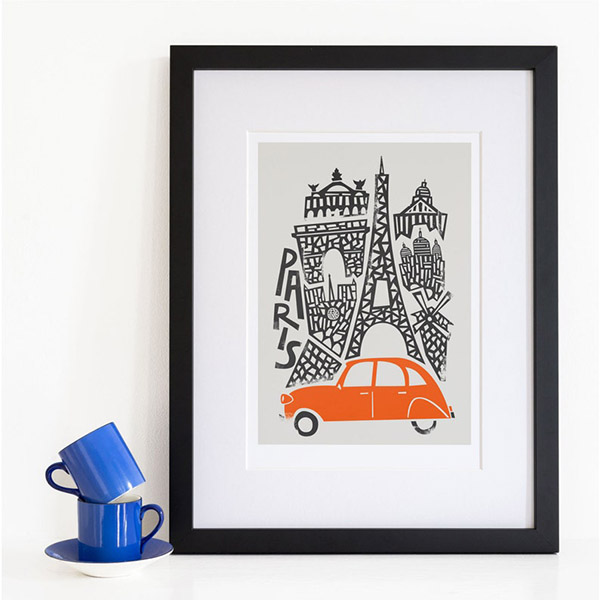 Affiche Paris - Boutique Etsy Fox And Velvet