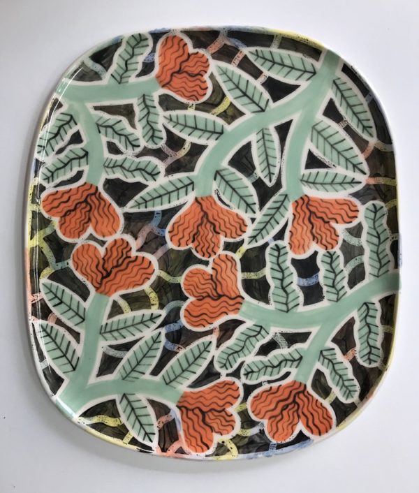 Plat fleurs d'oranger - Boutique Etsy Laura Laura Bird