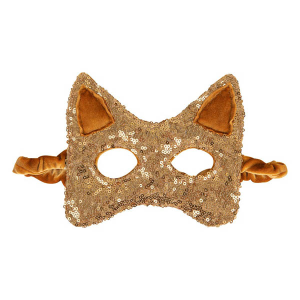 Masque Chat « Paillettes dorées » - Boutique Etsy Moi Mili