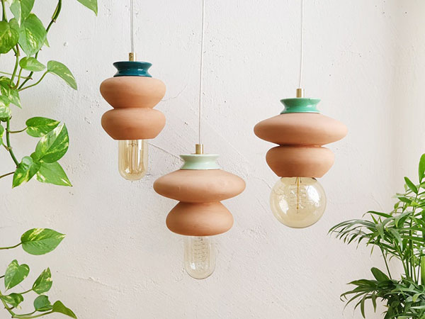 Suspension en terre cuite - Boutique Etsy Noa Razer Studio