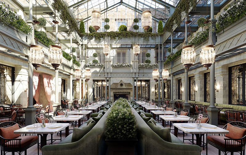 NoMad hotel à Londres // La cour transformée en atrium