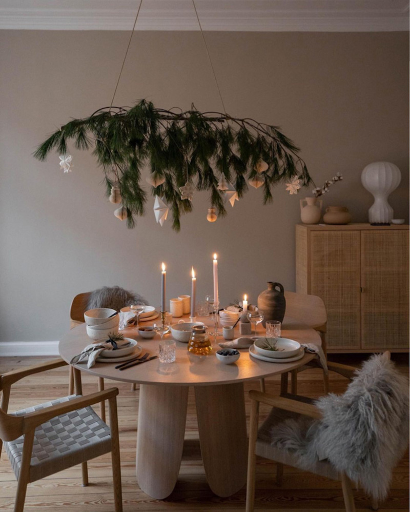 La table de Noël de Noël de @scandinavian.interior