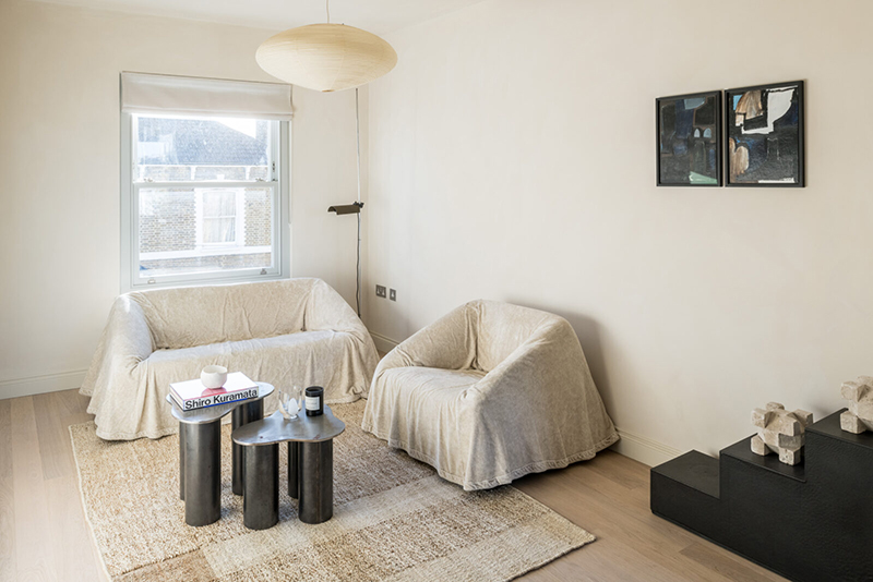 Appartement à Londres, minimaliste à tendance japandi par Daytrip.studio