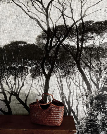 L'univers rugueux et "old new" de @lynda.gardener // Papier-peint panoramique paysage en noir et blanc