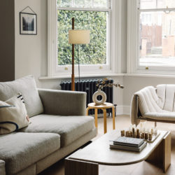 Decor design en gris noir et blanc_London house_5