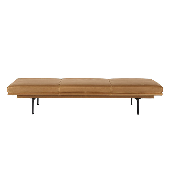 Daybed en cuir, Outline, design : Anderssen & Voll pour Mutoo