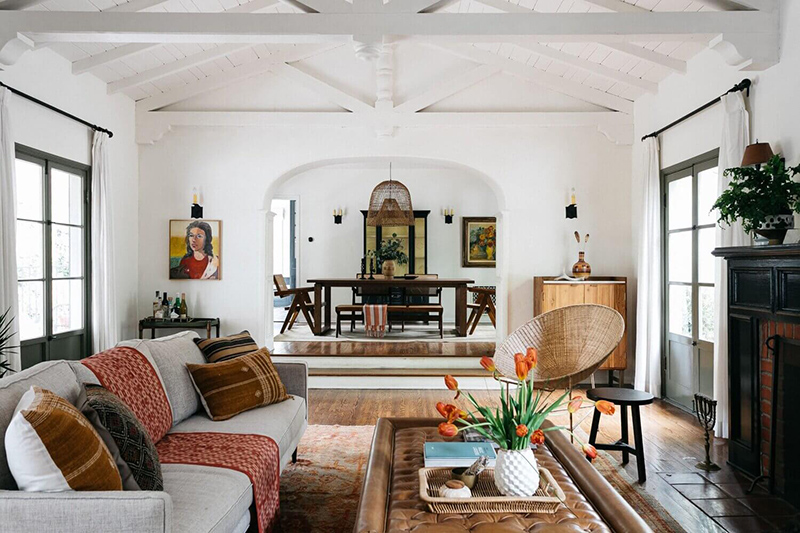 Un décor au style bohème chic californien