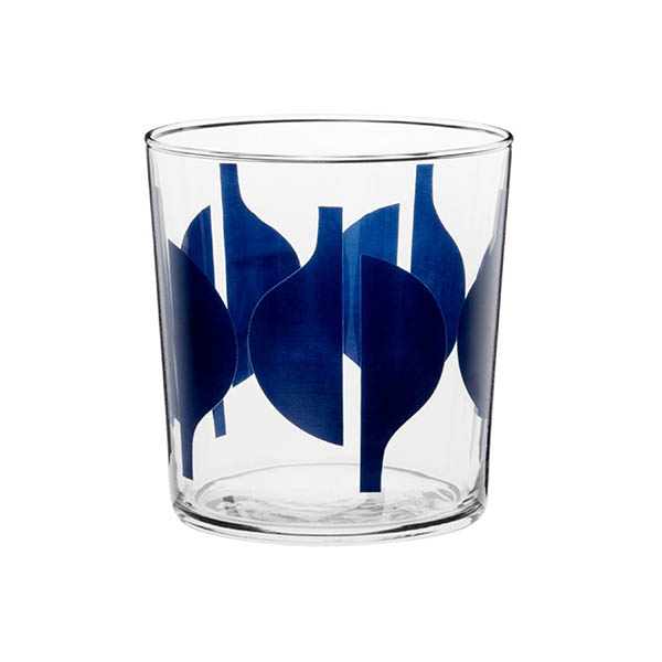 Verre aux motifs graphiques bleus, Porquerolles sur Maisons du Monde