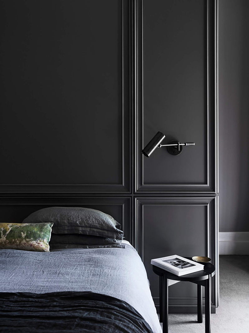 Une chambre parentale en total look noir