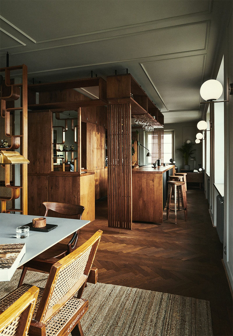 L'appartement aux inspirations seventies de Kalle Gustafsson