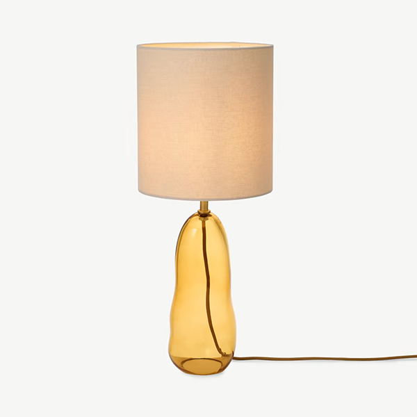 Lampe de table, fini ambre, Sophia sur Made.com