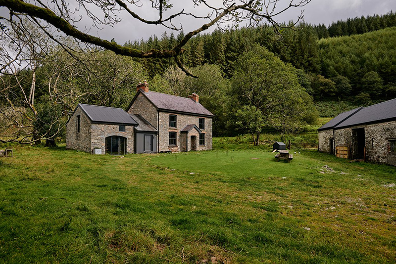 Une ferme rurale aux Pays de Galle isolée