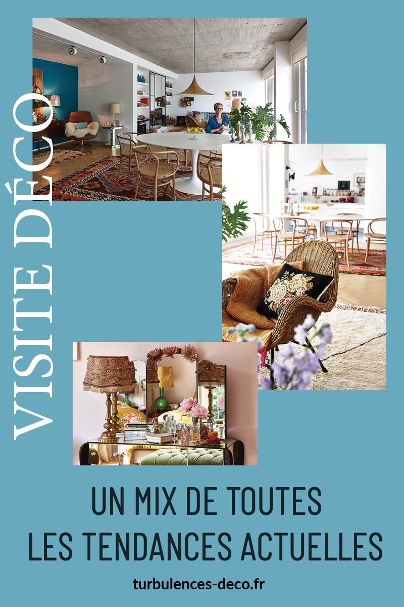 Un mix de toutes les tendances actuelles, visite de l'appartement de la décoratrice belge Kim Verbist à retrouver Turbulences Déco
