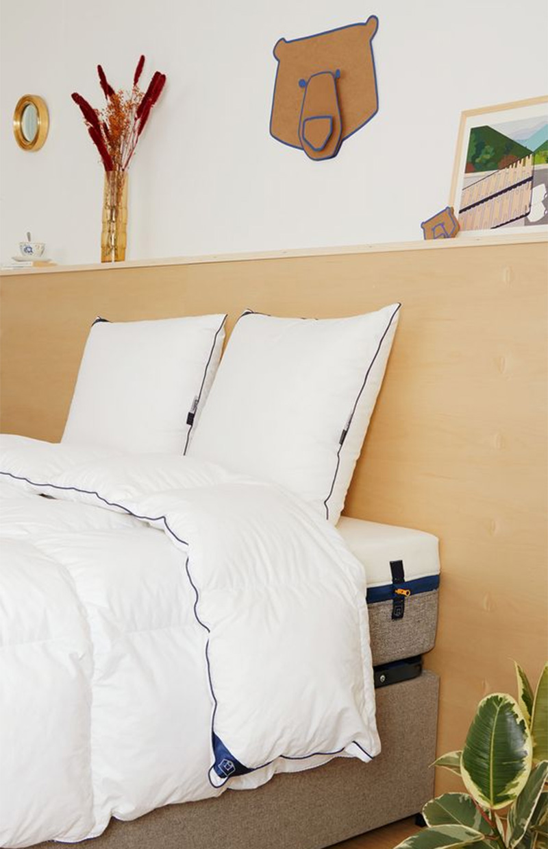 L'incroyable lit coffre Tediber, composé du sommier coffre et de la tête de lit