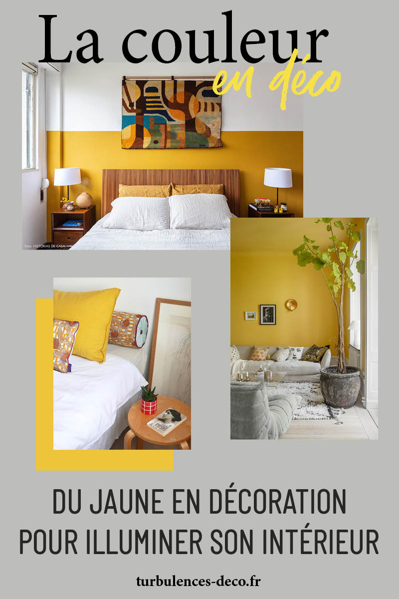 Du jaune en décoration pour illuminer son intérieur à retrouver sur Turbulences Déco