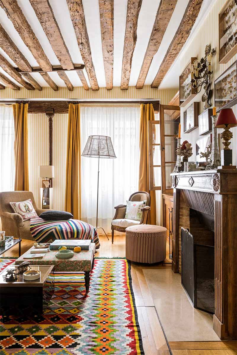 FANTAISIES ET COULEURS : l'appartement parisien de Marin Montagut