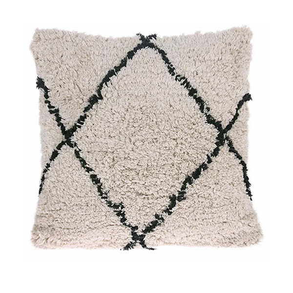 Coussin carré en coton Diamond - HK Living