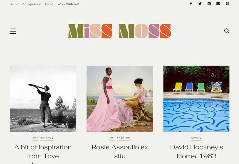 Le blog d'inspiration design, illustration, intérieur Miss Moss