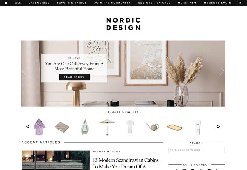 Le blog déco Nordic Design