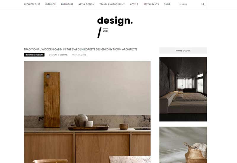 Le blog sur le design intérieur et le design Design and Visual