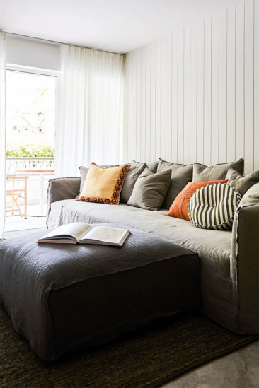 Le blanc, et le bleu, mais surtout le blanc, couleurs de bord de la déco de bord de mer